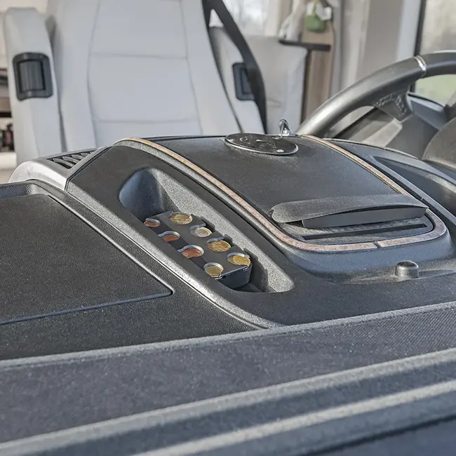 ProPlus Compacte euro munthouder - overzichtelijk muntbeheer - ideaal voor auto en thuis - 105 x 51 x 20 mm