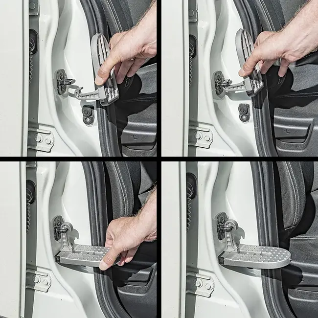 ProPlus Veilige en duurzame autodeur opstap met 200 kg draagvermogen en noodhamerfunctie