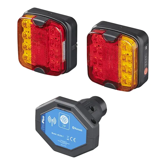 Pro Plus Draadloos LED Aanhangerverlichting Uitgerust met Magneten en 7-Polige Stekker