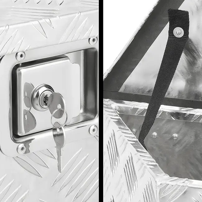 ProPlus Aluminium gereedschapskist - lichtgewicht - afsluitbaar - 700/380 x 240 x H420 mm