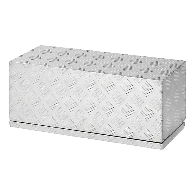 ProPlus Gereedschapskist voor aanhangwagen - aluminium - 600 x 250 x 250 mm - met rubberen stootrand en rvs slot