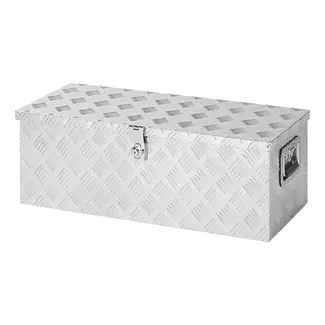 ProPlus Ruime aluminium gereedschapskist voor aanhangwagen - 760 x 320 x 270 mm - lichtgewicht en afsluitbaar