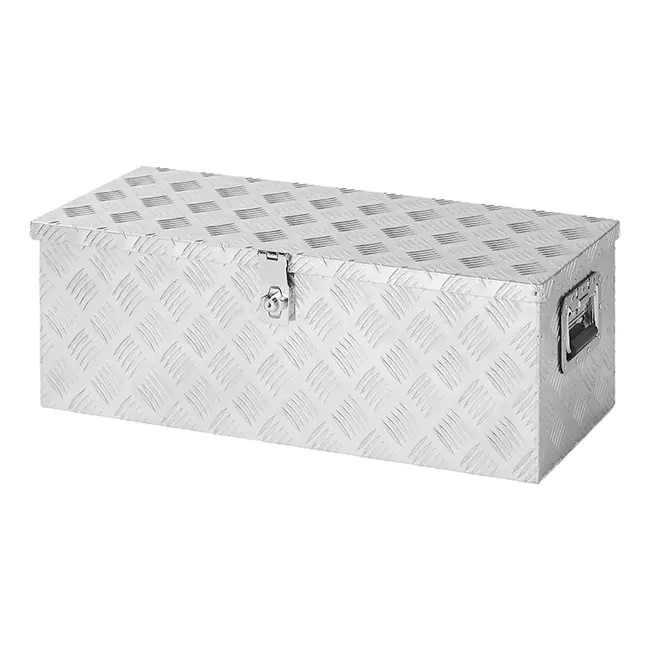 ProPlus Ruime aluminium gereedschapskist voor aanhangwagen - 760 x 320 x 270 mm - lichtgewicht en afsluitbaar