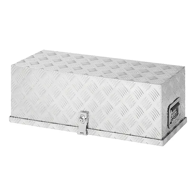 ProPlus Ruime aluminium gereedschapskist voor aanhangwagen - 760 x 320 x 270 mm - lichtgewicht en afsluitbaar