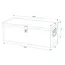ProPlus Ruime aluminium gereedschapskist voor aanhangwagen - 760 x 320 x 270 mm - lichtgewicht en afsluitbaar