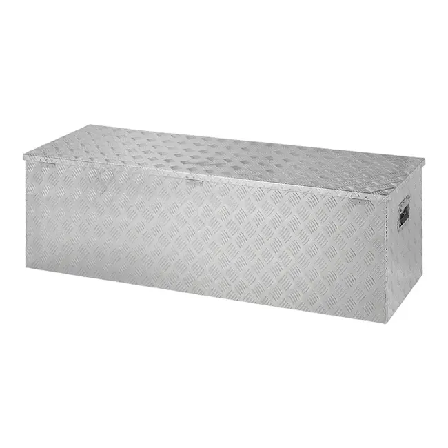 ProPlus Ruime gereedschapskist voor aanhangwagens - aluminium - 1450x520x460 mm - incl. rvs slot en 4 sleutels