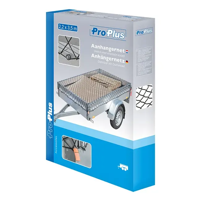 ProPlus Aanhangernet - Elastisch Polyester - UV-gestabiliseerd - 2,20 x 3,50 m