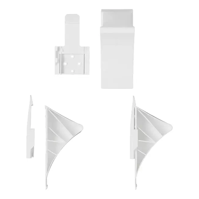 ProPlus Wielkeg kunststof wit - universeel - incl. houder - max. aslast 1600 kg - duurzaam PP materiaal