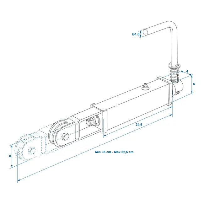 ProPlus Handremspindel met rol - Veiligheid en flexibiliteit - Geschikt voor lange en korte handremkabels