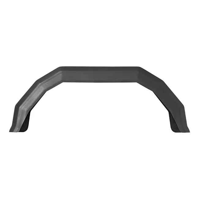 ProPlus Lichtgewicht kunststof spatscherm - hoekig - 8 inch - zwart - eenvoudig te monteren