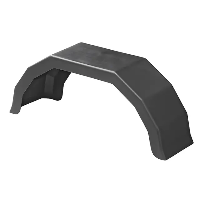 ProPlus Lichtgewicht kunststof spatscherm - hoekig - 10 inch - zwart - Emark goedgekeurd