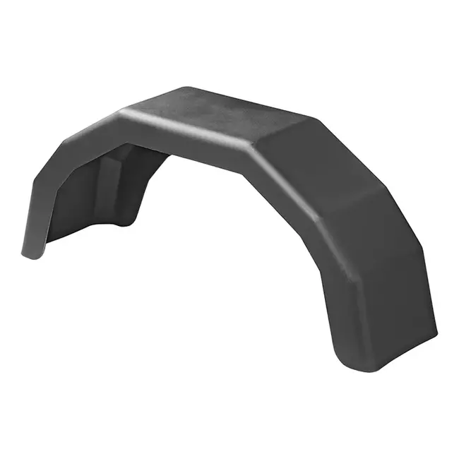 ProPlus Lichtgewicht kunststof spatscherm - hoekig - 13 inch - zwart - met reflector