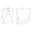 ProPlus Schroefbare haak - metaal - 37 x 25 x 3 mm - voor sjor- en spanbanden