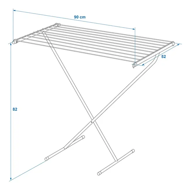 ProPlus Droogrek - 9 meter droogruimte - Compact en duurzaam - Wit