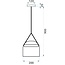 TooLight Modern Hanglamp - 5 Watt - Ø 20 cm - Grijs