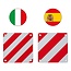 ProPlus Markeringsbord 2in1 - Dubbelzijdig - 50 cm - Geschikt voor Italië en Spanje