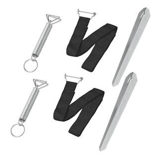 ProPlus Stormbandset - 2x3,5m - Stevig Nylon - Inclusief Stormharingen en Veren