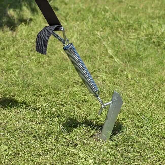 ProPlus Stormbandset - 2x3,5m - Stevig Nylon - Inclusief Stormharingen en Veren