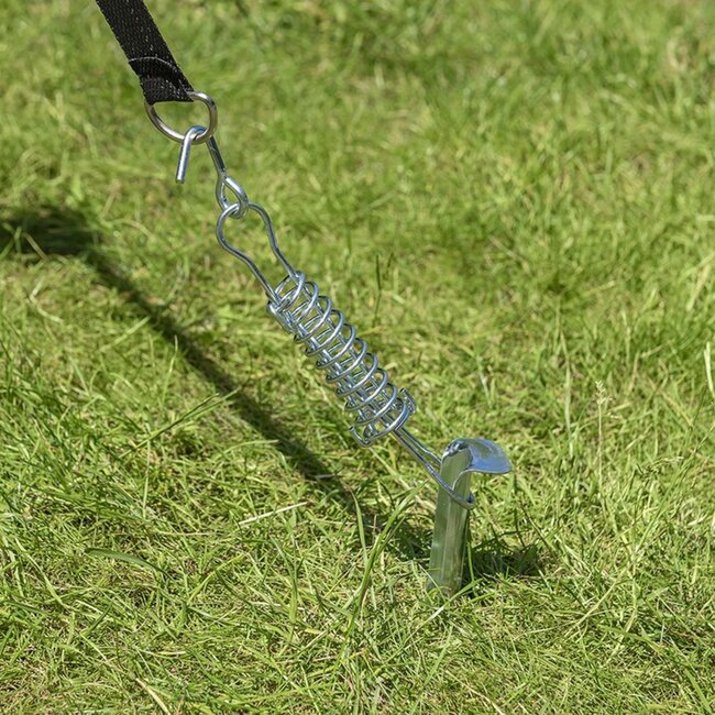 ProPlus Universele stormband set - 2x 3 meter - Inclusief veer en haringen - Voor tent en luifel