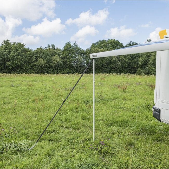 ProPlus Universele stormband set - 2x 3 meter - Inclusief veer en haringen - Voor tent en luifel