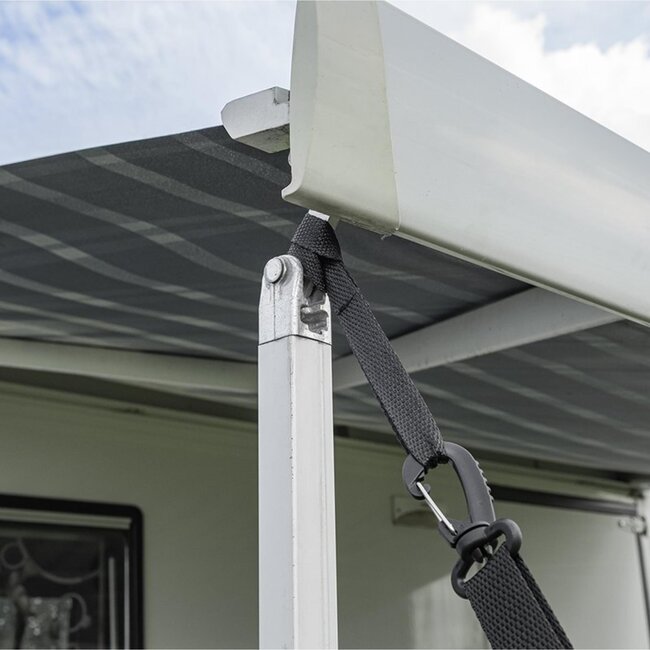 ProPlus Universele stormband set - 2x 3 meter - Inclusief veer en haringen - Voor tent en luifel