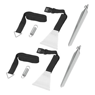 ProPlus Stormband set - 2x 3,2m - Peesbevestiging - Optimale windbescherming - Eenvoudige montage