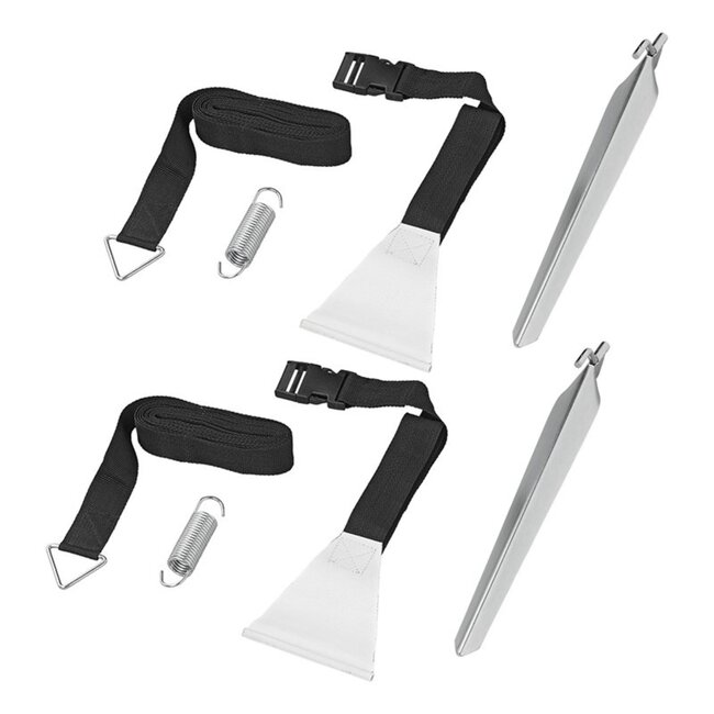 ProPlus Stormband set - 2x 3,2m - Peesbevestiging - Optimale windbescherming - Eenvoudige montage