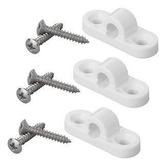 ProPlus Framebevestigingsoog - Kunststof - Horizontale Montage - Set van 3 - Inclusief RVS Schroeven