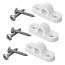 ProPlus Framebevestigingsoog - Kunststof - Horizontale Montage - Set van 3 - Inclusief RVS Schroeven