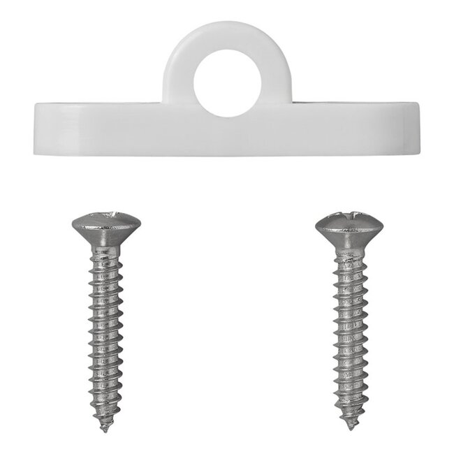 ProPlus Framebevestigingsoog - Kunststof - Horizontale Montage - Set van 3 - Inclusief RVS Schroeven