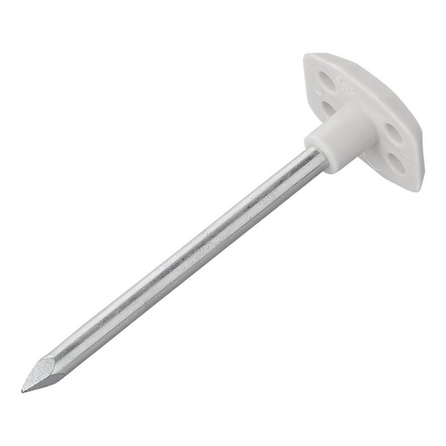 ProPlus Metalen grondzeilpennen - Veiligheidsontwerp - Ø6 mm - 10 cm - Set van 10