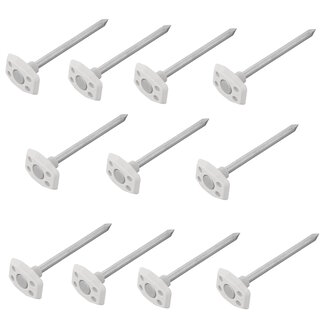 ProPlus Metalen grondzeilpennen - Veiligheidsontwerp - Ø6 mm - 10 cm - Set van 10