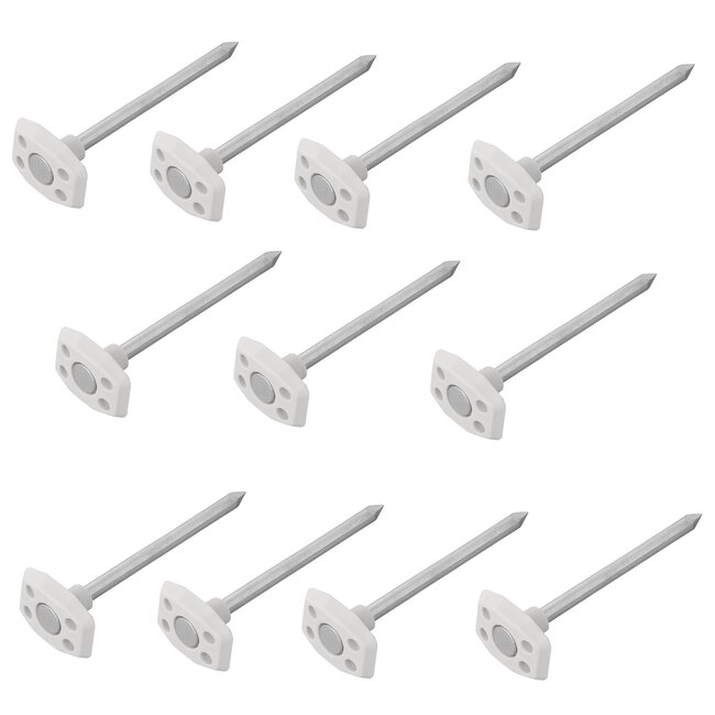 Pro Plus Metalen Grondzeilpennen Ø6mm 10cm - Veiligheidsontwerp - Set van 10