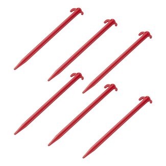 ProPlus Lichtgewicht kunststof tentharingen - 30 cm - set van 6 - slagvast ABS ProPlus Lichtgewicht kunststof tentharingen - 30 cm - set van 6 - slagvast ABS