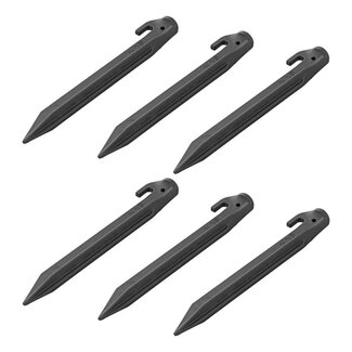 ProPlus Nylon tentharingen - 22,5 cm - set van 6 - lichtgewicht en duurzaam