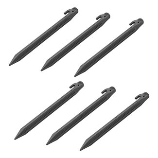 ProPlus Nylon tentharingen - 22,5 cm - set van 6 - lichtgewicht en duurzaam