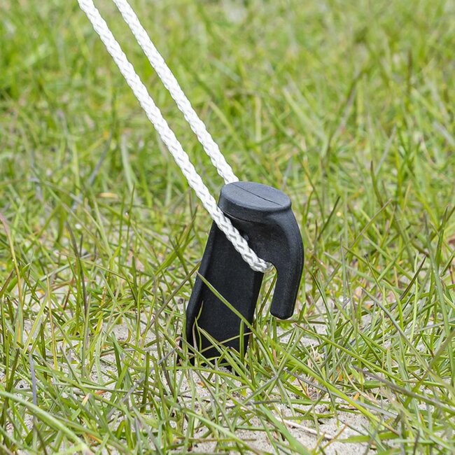 ProPlus Nylon tentharingen - 22,5 cm - set van 6 - lichtgewicht en duurzaam