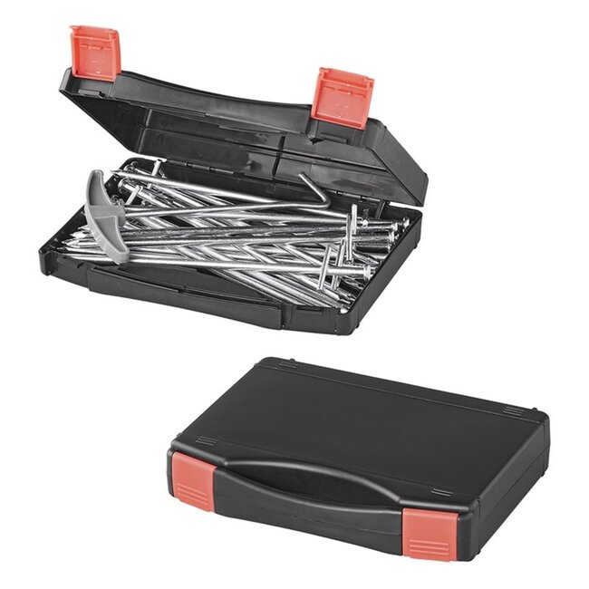 ProPlus Rotspennen set - metaal - aangelaste dwarspen - 23 cm - inclusief koffer - 20 stuks