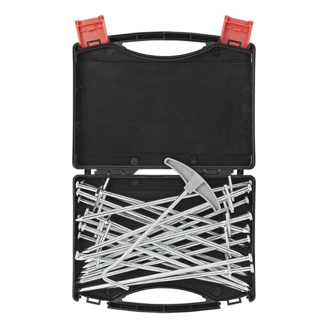 ProPlus Rotspennen set - metaal - aangelaste dwarspen - 23 cm - inclusief koffer - 20 stuks