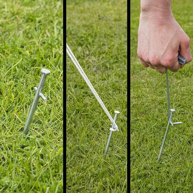 ProPlus Rotspennen set - metaal - aangelaste dwarspen - 23 cm - inclusief koffer - 20 stuks