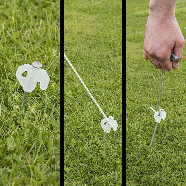 ProPlus Glow-in-the-dark rotspennen - 20 cm - Set van 20 - Inclusief haringtrekker