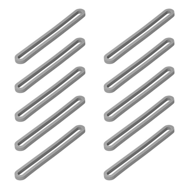 ProPlus Stevige spanrubbers - 130 mm - set van 10 - ideaal voor tenten en zeilen