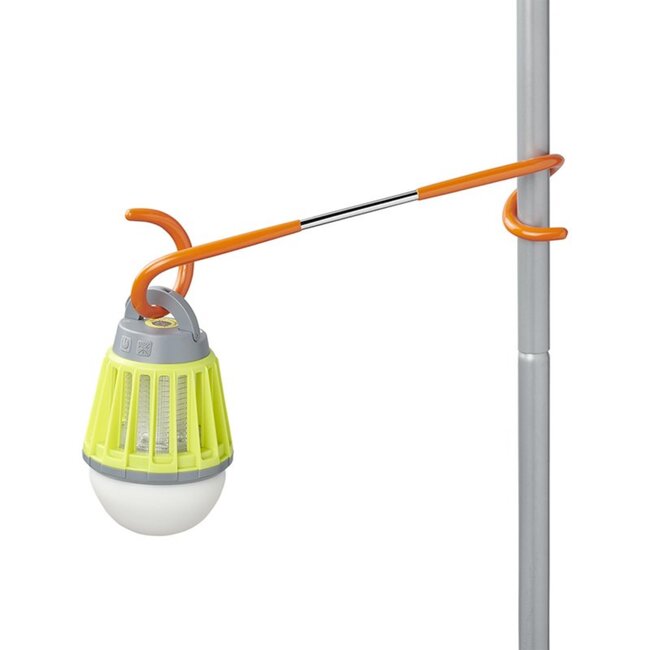 ProPlus Dubbelzijdige tentstokhaak - 26,5 cm - PVC coating - oranje