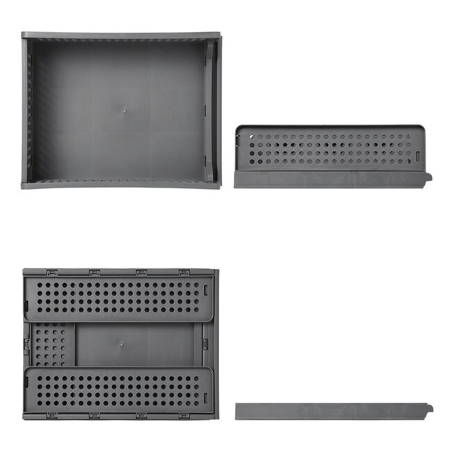 ProPlus Ruimtebesparende 2-laags keukenorganizer - stapelbaar en multifunctioneel - lichtgrijs