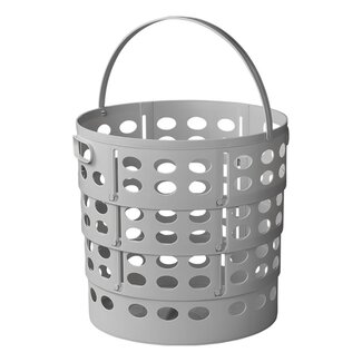 ProPlus Opvouwbare wasmand - ruimtebesparend - lichtgrijs - Ø 35 cm - H 34 cm