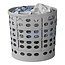 ProPlus Opvouwbare wasmand - ruimtebesparend - lichtgrijs - Ø 35 cm - H 34 cm