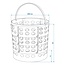 ProPlus Opvouwbare wasmand - ruimtebesparend - lichtgrijs - Ø 35 cm - H 34 cm
