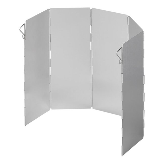 ProPlus Windvrij kookscherm - 5-delig - Inklapbaar - Aluminium - 49x26 cm