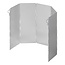 ProPlus Windvrij kookscherm - 5-delig - Inklapbaar - Aluminium - 49x26 cm