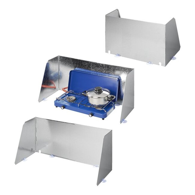 ProPlus Uitschuifbaar kookwindscherm - 3-delig - Verstelbaar 37-70 cm - Inclusief draagtas